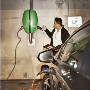 'Omstekkeren' in de parkeergarage van EY. Foto: Guy Offerman