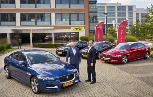 Henk van den Helder van Hertz (l) en Guido Pot van JLR