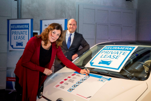 Sandra de Jong van de Consumentenbond en Arnold Koopmans van Stichting Keurmerk Private Lease