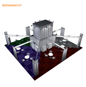 Schets van het Mobiliteitspaviljoen op Vakbeurs Facilitair